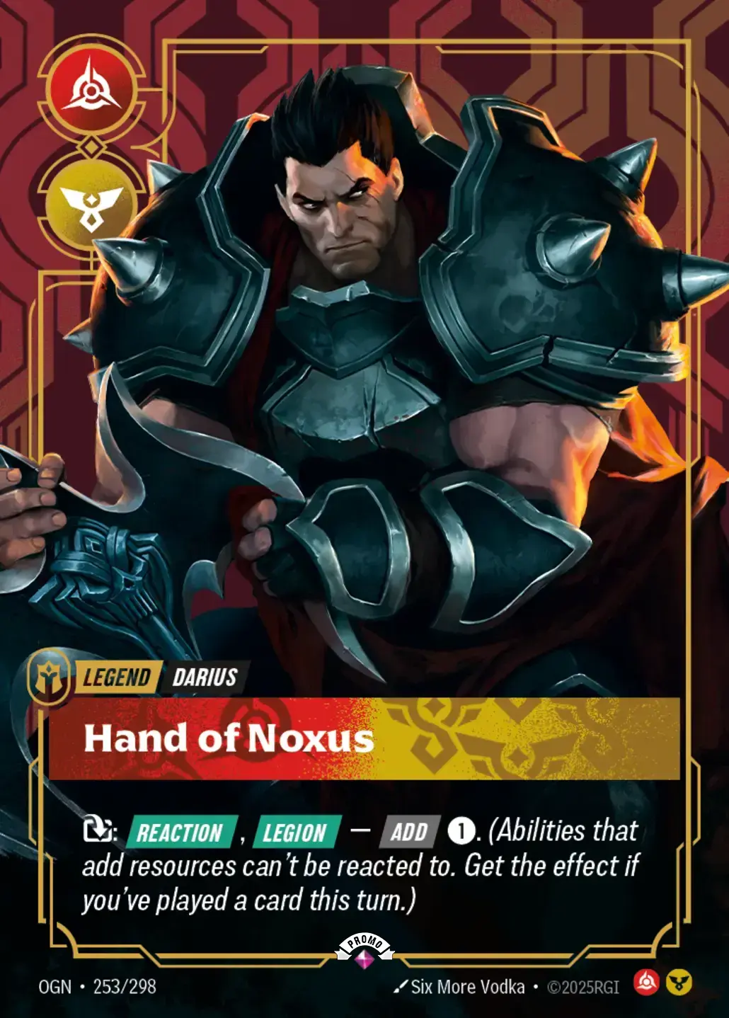 Darius Hand of Noxus - OGN-253-p - Promotional Cards - Riftbound card